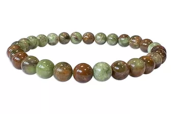 Pulsera de Ópalo Verde A cuentas 6mm