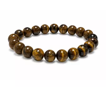 Pulsera de Ojo de Tigre AB Cuentas de 12 mm