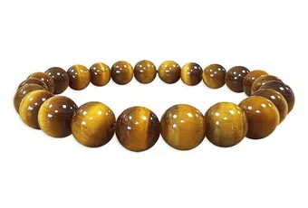 Pulsera de Ojo de Tigre AAA Cuentas de 8 mm