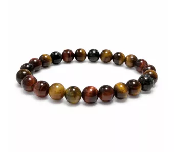 Pulsera de Ojo de Tigre Multicolor AA Cuentas de 8 mm