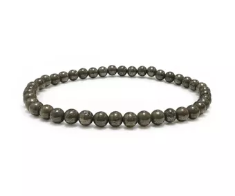 Pulsera de Pirita A cuentas 4mm