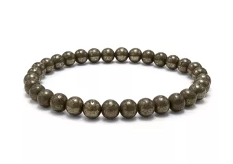 Pulsera de Pirita A cuentas 6mm