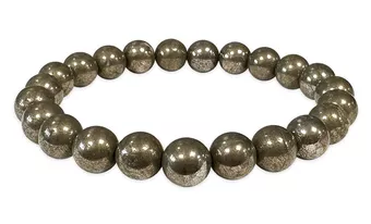 Pulsera de Pirita A cuentas 8mm