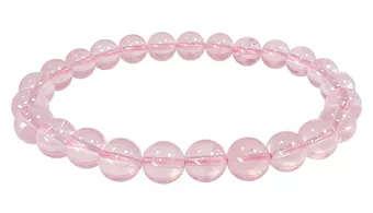 Pulsera de Cuarzo Rosa AA+ cuentas de 8-9mm