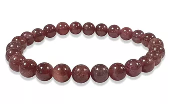 Pulsera de Rubí AA cuentas 7-8mm