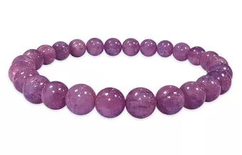 Pulsera de Rubí AAAA cuentas 7-8mm