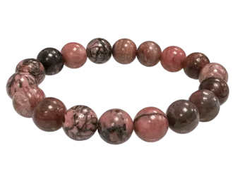 Pulsera de Rodonita A cuentas de 10mm