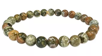 Pulsera de Riolita A cuentas de 6-7mm