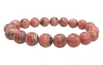 Pulsera de Rodocrosita Argentina A cuentas 9.5-10.5mm