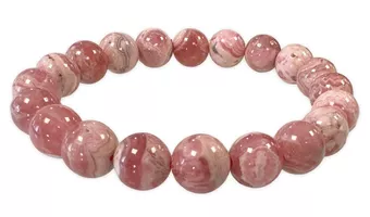 Pulsera de Rodocrosita Argentina cuentas AA 9.5-10.5mm