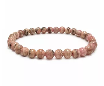 Pulsera de Rodocrosita Argentina A cuentas 5-6mm
