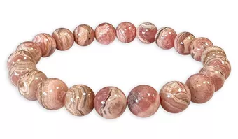 Pulsera de Rodocrosita Argentina con cuentas A de 8,5-9,5 mm