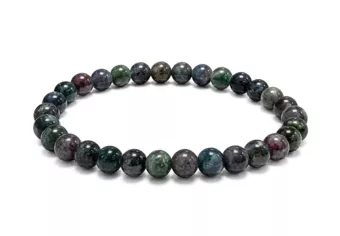 Pulsera de Rubí Zafiro A Perlas 6-7 mm