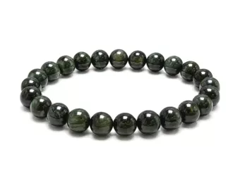 Pulsera de Serafinita AA Cuentas 8–9 mm