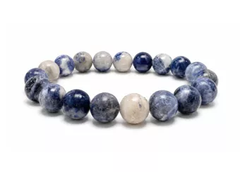 Pulsera de Sodalita AB Cuentas de 10 mm