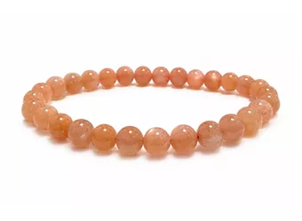 Pulsera de Piedra del Sol con Aventurescencia Cobriza AAA cuentas 6-7mm