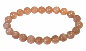 Pulsera De Piedra De Sol A Cuentas De 8-9 Mm