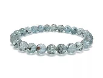 Pulsera de Topacio Azul AAA cuentas de 6-7mm