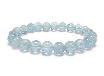Pulsera de Topacio Azul AAA cuentas de 8mm
