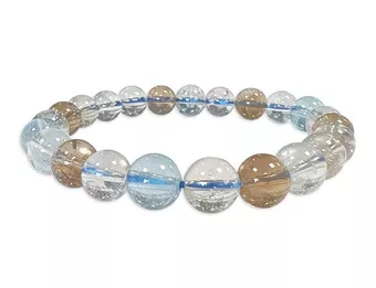 Pulsera de Topacio Multicolor AAA cuentas 8mm