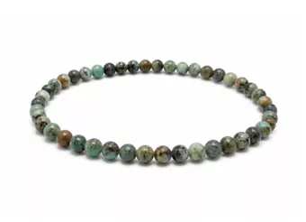 Pulsera de Turquesa Africana Natural AB Cuentas de 4-5 mm