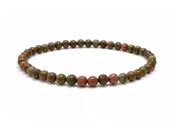 Pulsera de Unakita A cuentas 4mm