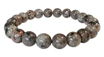 Pulsera yooperlita con cuentas de 8-9mm