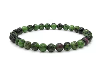 Pulsera de Rubí Zoisita A Cuentas de 6 mm