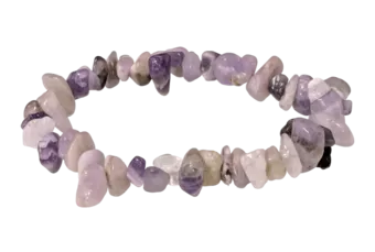 Pulsera Ametista rubana A chips 18cm.