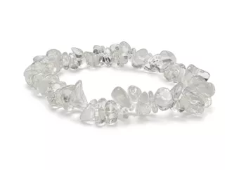 Pulsera Chips de Cristal de Roca A 5-8mm