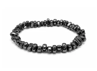 Pulsera de Hematita con Piedras Irregulares A 5-8mm