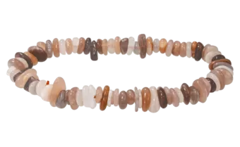 Pulsera piedra lunar adular multicolor chips AA 5-8mm 18cm