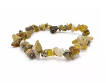 Pulsera de Ópalo Amarillo con Piedras Irregulares AB 5-8mm