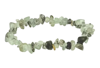 Pulsera Prehnite A chips 18cm.