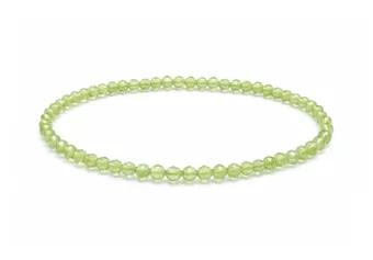 Pulsera de Prehnita Facetada AA+ – Cuentas de 3 mm