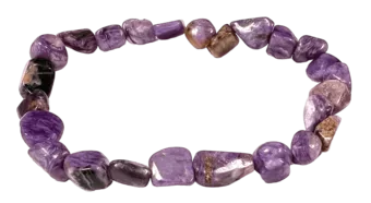 Pulsera charoita AA piedras laminadas