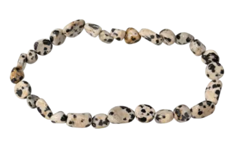 Pulsera Jaspe Dálmata A piedras laminadas