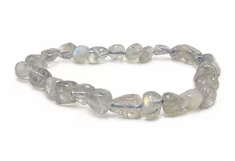 Pulsera de piedras rodadas de Labradorita AA 5-8mm
