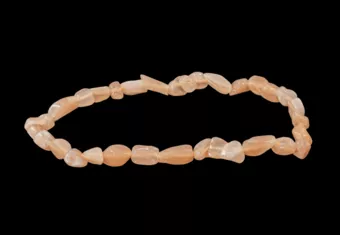 Pulsera Piedra Luna Rosa A piedras laminadas