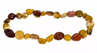 Pulsera de Jaspe Mokaite A piedras enrolladas