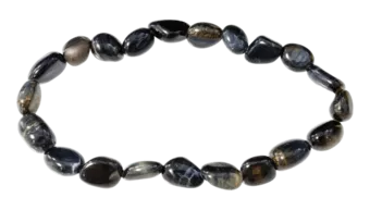 Pulsera de Ojo de halcón A piedras enrolladas