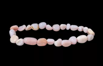 Pulsera Ópalo Rosa A piedras laminadas