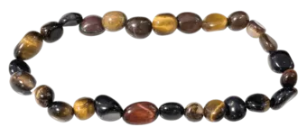 Pulsera de ojo del tigre A piedras múltiples laminadas