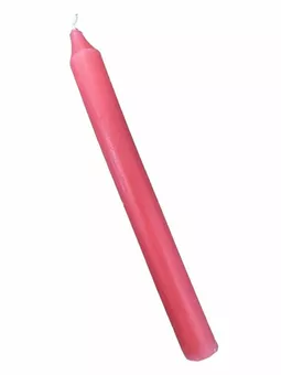 Velas Goloka Teñidas en Masa Rosa 13cm