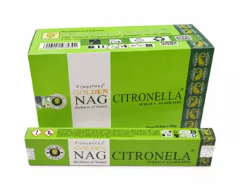 Incienso Vijayshree Golden Citronella 15g