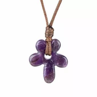Collar de flor de amatista A