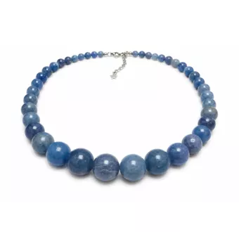 Collar Degradado de Aventurina Azul A Perlas 4-12mm 50cm