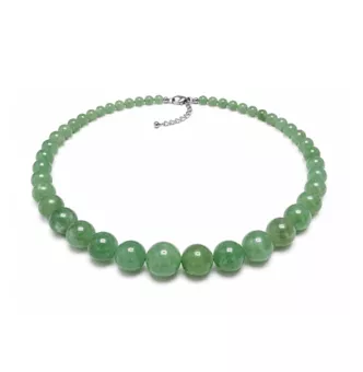 Collar Degradado de Aventurina Verde A Perlas 4-12mm 50cm
