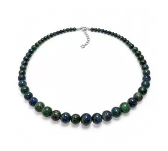 Collar Degradado de Malaquita & Azurita Tratada A Perlas 4-12 mm 50 cm