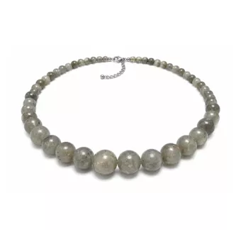 Collar Degradado de Labradorita AB Perlas 4-12mm 50cm